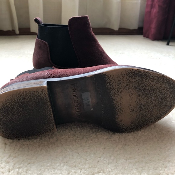 Franco Sarto Claudio Chelsea Boot - 6M - Maroon - Picture 6 of 7